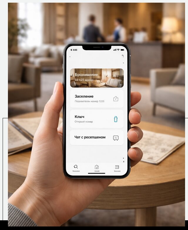 Мобильное приложение для гостей отеля в Холмске, управление сервисом